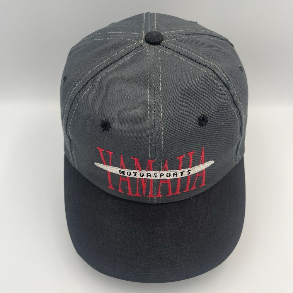 Vintage Yamaha Motorsports Snapback Hat Embroidered Cap Rare 80s/90s - Picture 5 of 13
